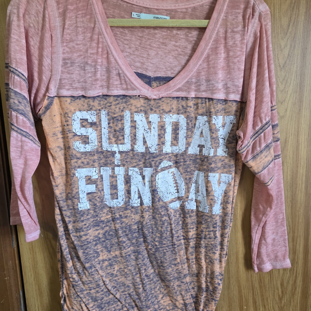 Maurices Pink Long Sleeve Top